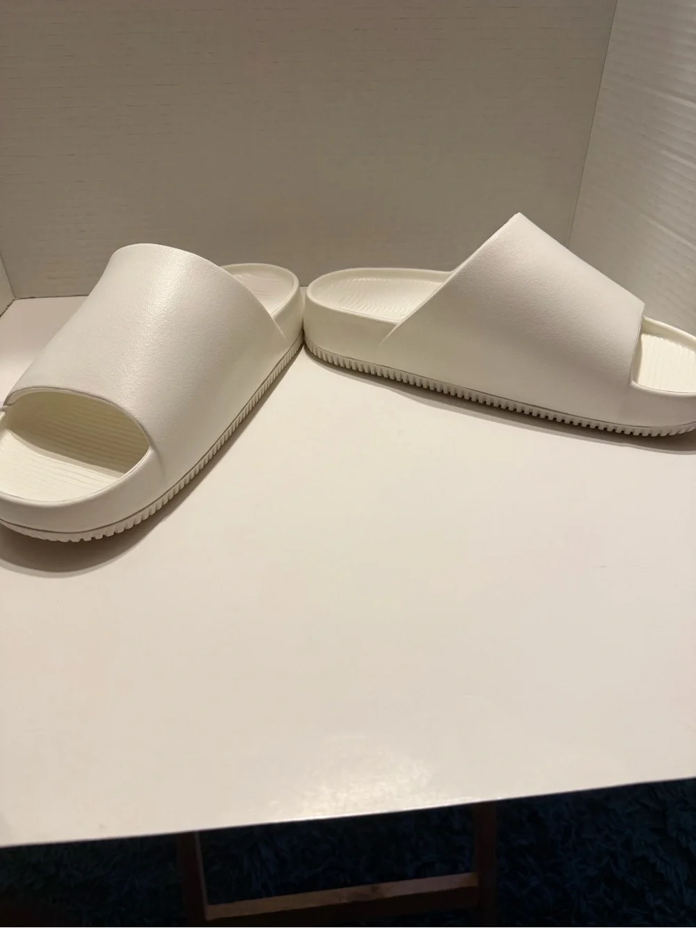 Nike White Slide Sandals - Minimal Slip-On Slides